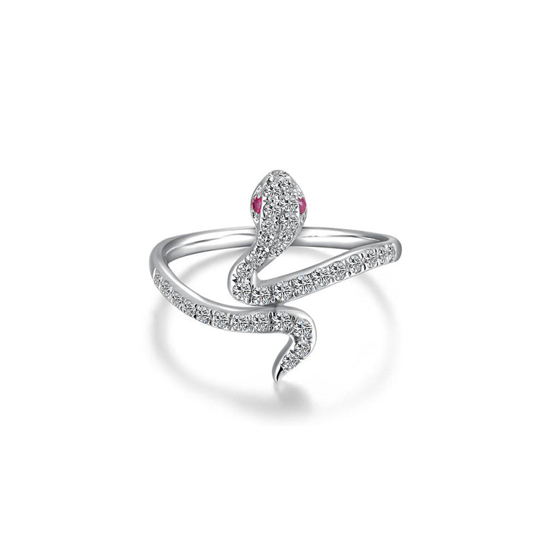 18k Gold Snake Midi Ring - Genevieve Collection