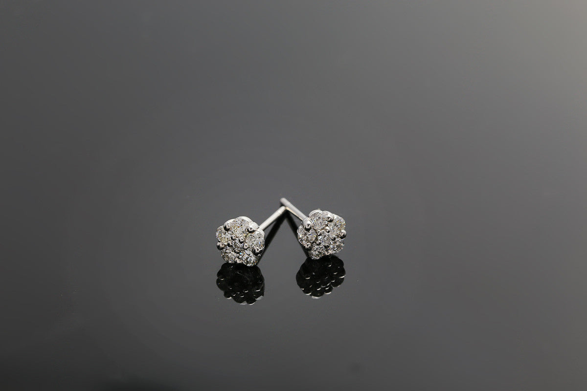 18k Gold Starry Night Diamond Ear Jacket Earring - Genevieve Collection