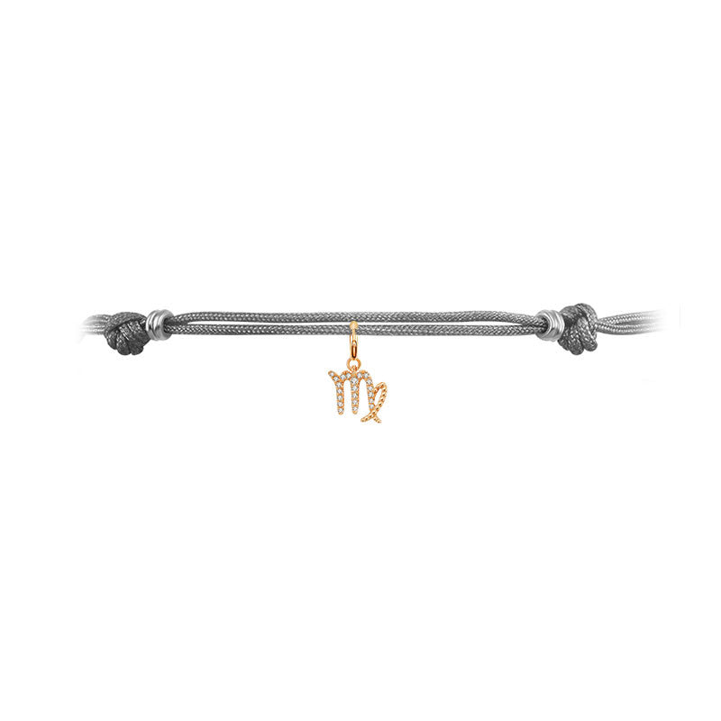 18k Gold Virgo Zodiac Sign Diamond Charms - Genevieve Collection