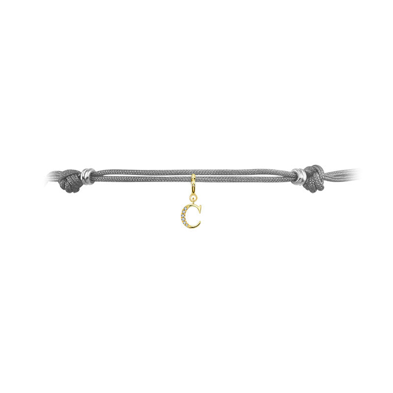 18k Gold Letter "C" Diamond Charms - Genevieve Collection