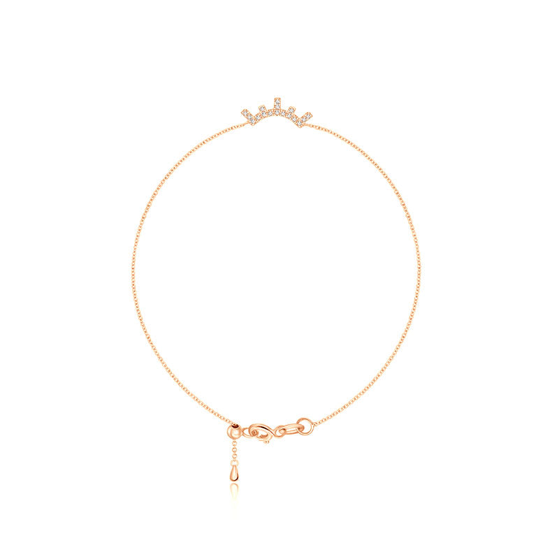 18k Gold Eyelash Shape Diamond Bracelet - Genevieve Collection
