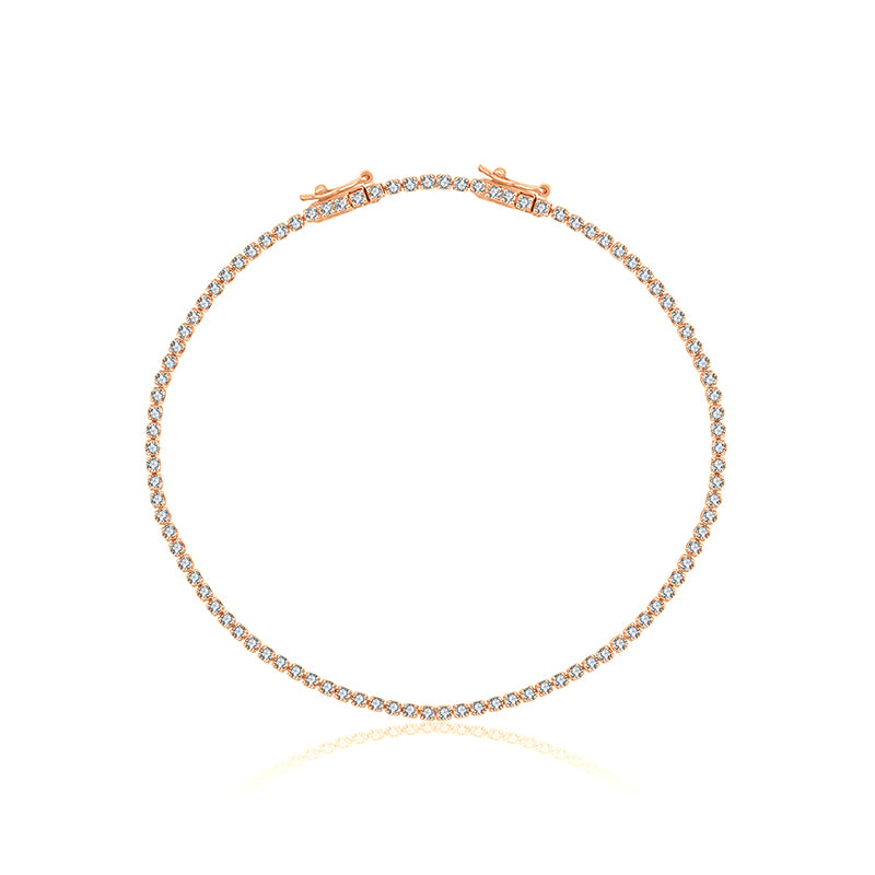18K Gold 1.2 Carat Tennis Diamond Bracelet - Genevieve Collection