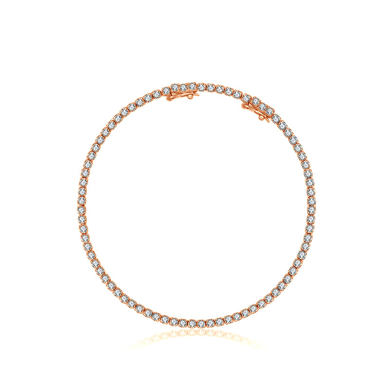 18K Gold 2.3 Carat Tennis Diamond Bracelet - Genevieve Collection