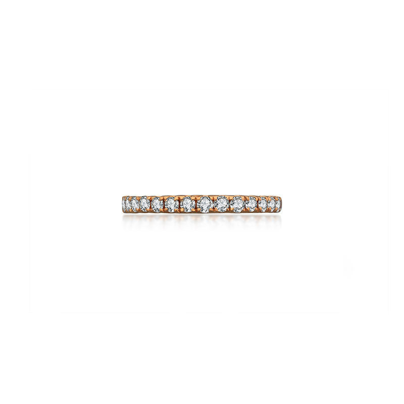 18k Gold Line Diamond Ring - Genevieve Collection