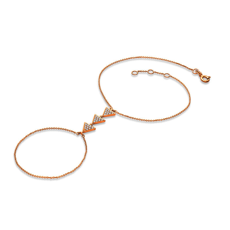18k Gold Arrow Shape 2 Way Diamond Bracelet - Genevieve Collection