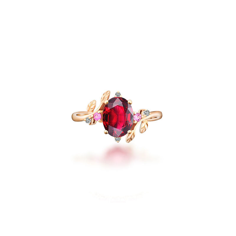18k Gold Petite Fleur Ring - Genevieve Collection