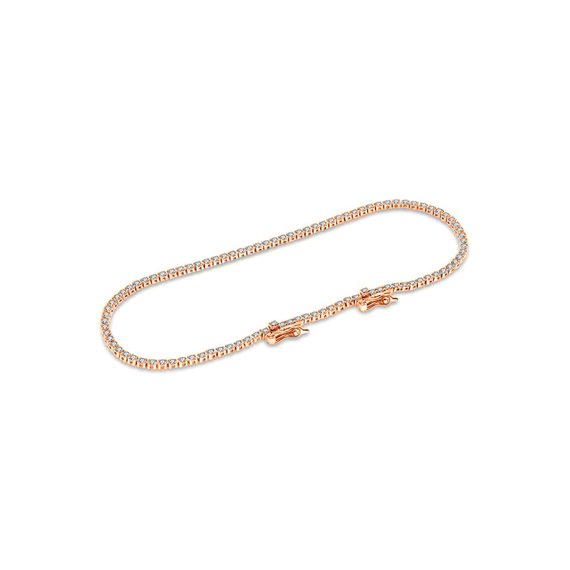 18K Gold 1.2 Carat Tennis Diamond Bracelet - Genevieve Collection