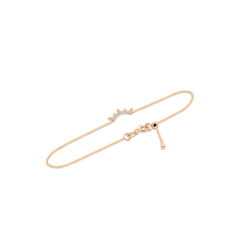 18k Gold Eyelash Shape Diamond Bracelet - Genevieve Collection