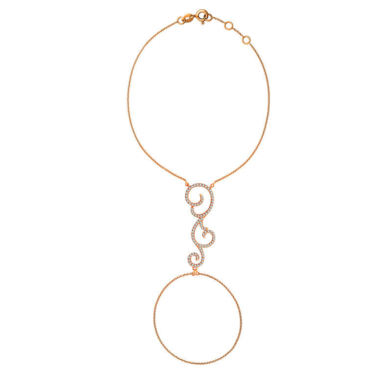 18k Gold Bohemian Style 2 Way Diamond Bracelet - Genevieve Collection