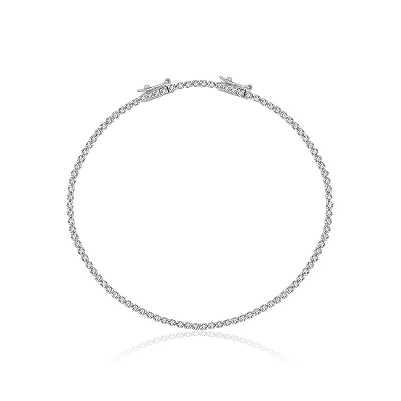 18K Gold 1.2 Carat Tennis Diamond Bracelet - Genevieve Collection