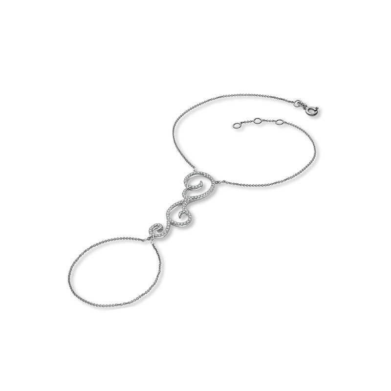 18k Gold Bohemian Style 2 Way Diamond Bracelet - Genevieve Collection