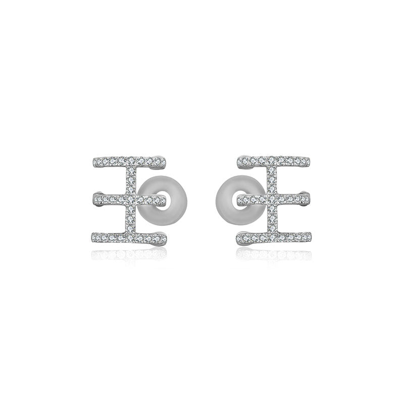 18k Gold Triple Line Diamond Ear Cuff - Genevieve Collection