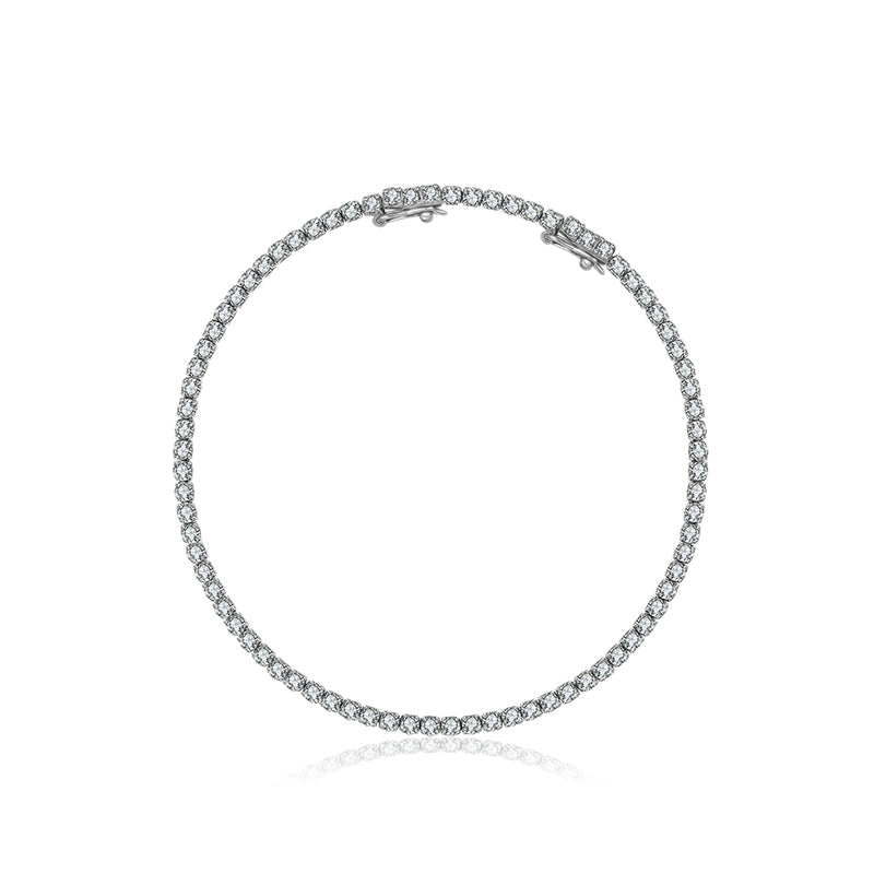 18K Gold 2.3 Carat Tennis Diamond Bracelet - Genevieve Collection