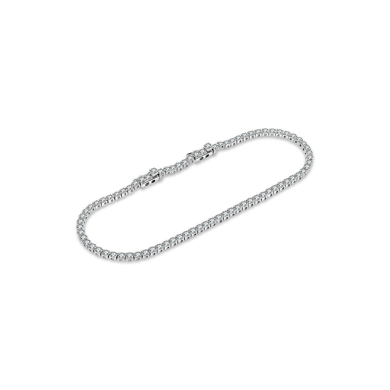 18K Gold 2.3 Carat Tennis Diamond Bracelet - Genevieve Collection