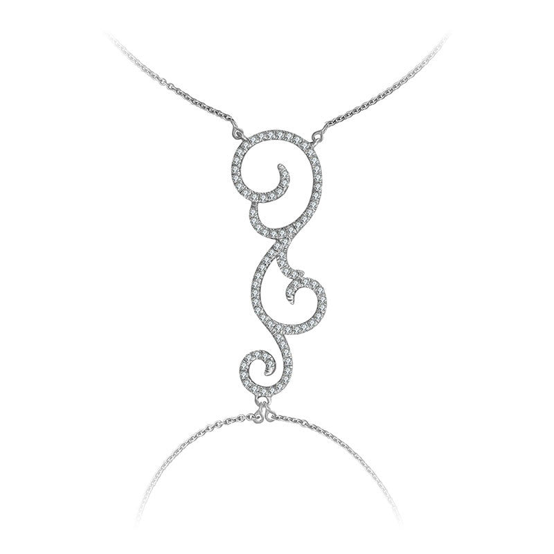 18k Gold Bohemian Style 2 Way Diamond Bracelet - Genevieve Collection