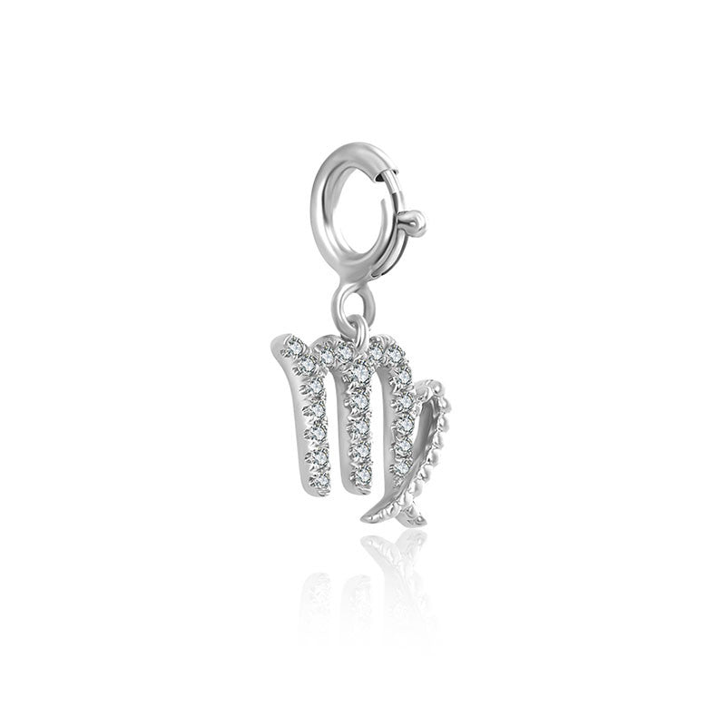 18k Gold Virgo Zodiac Sign Diamond Charms - Genevieve Collection