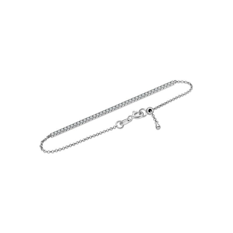 18k Gold 0.5 Carat Half Tennis Diamond Bracelet - Genevieve Collection