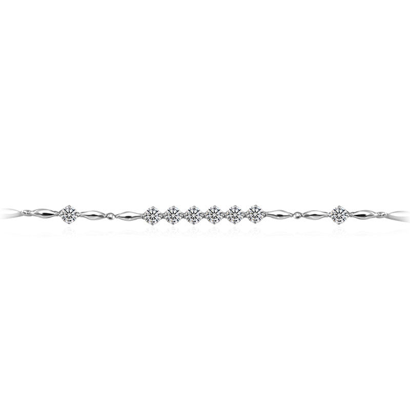 18k Gold Lozenge Shape Diamond Bracelet - Genevieve Collection