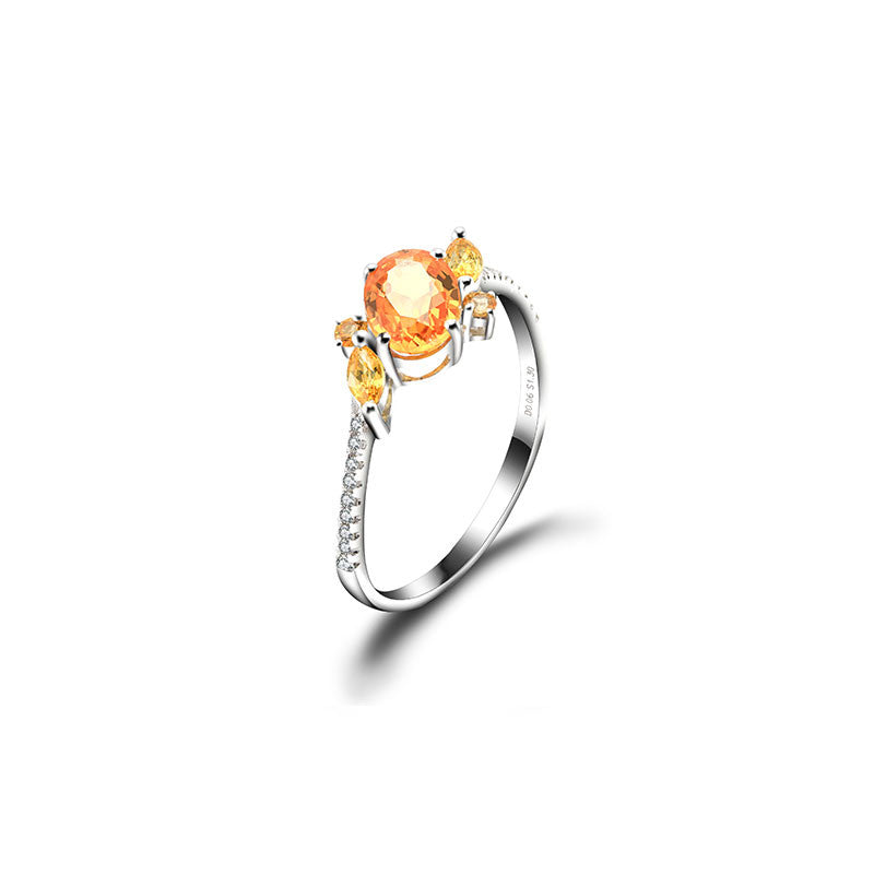 18k Gold Sapphire Passion Ring - Genevieve Collection