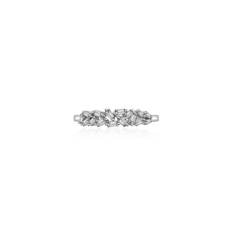 18k Gold Irregular Shape Diamond Ring - Genevieve Collection