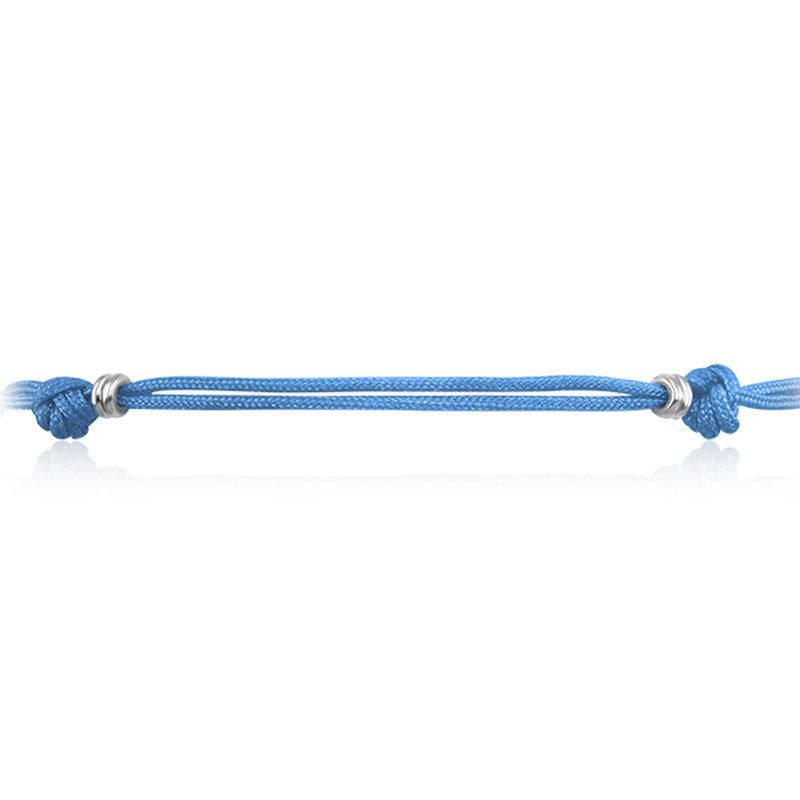 18k Gold Blue Tassel Bracelet with Gold Beads - Genevieve Collection