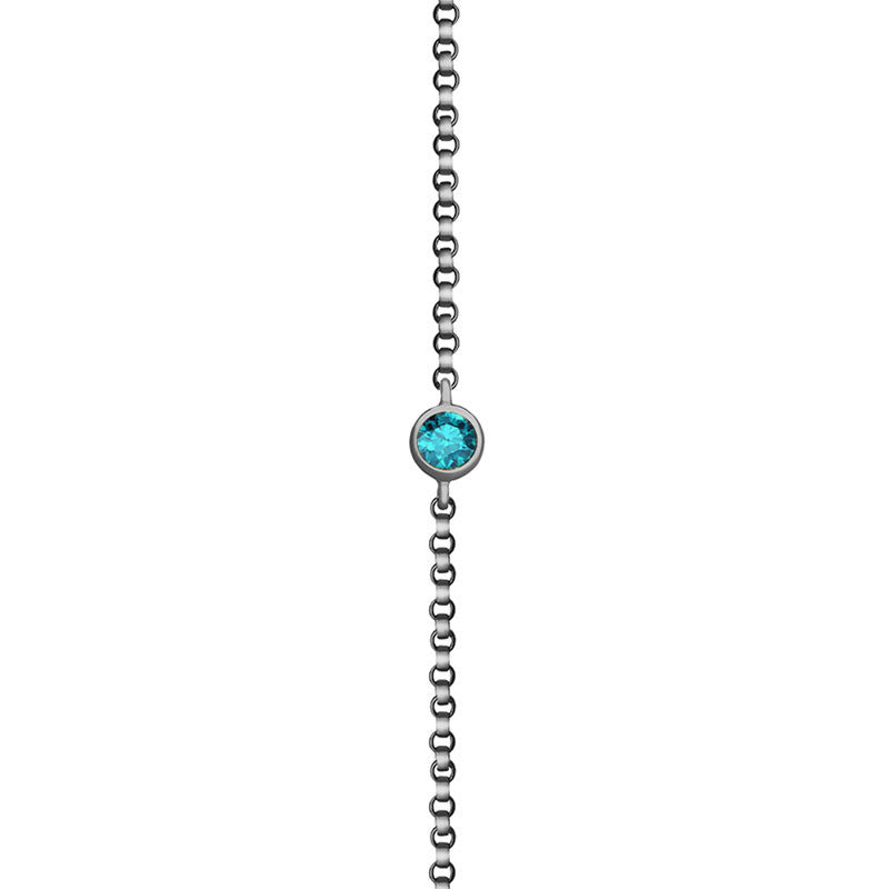 18k Gold December Birthstone Topaz Bracelet - Genevieve Collection