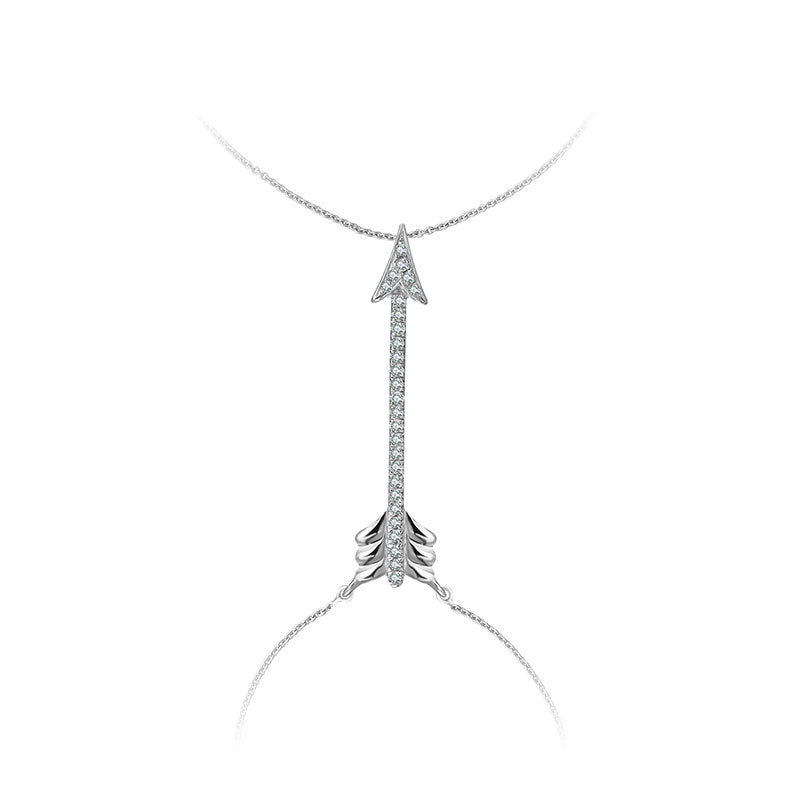 18k Gold Arrow Shape 2 Way Diamond Bracelet - Genevieve Collection