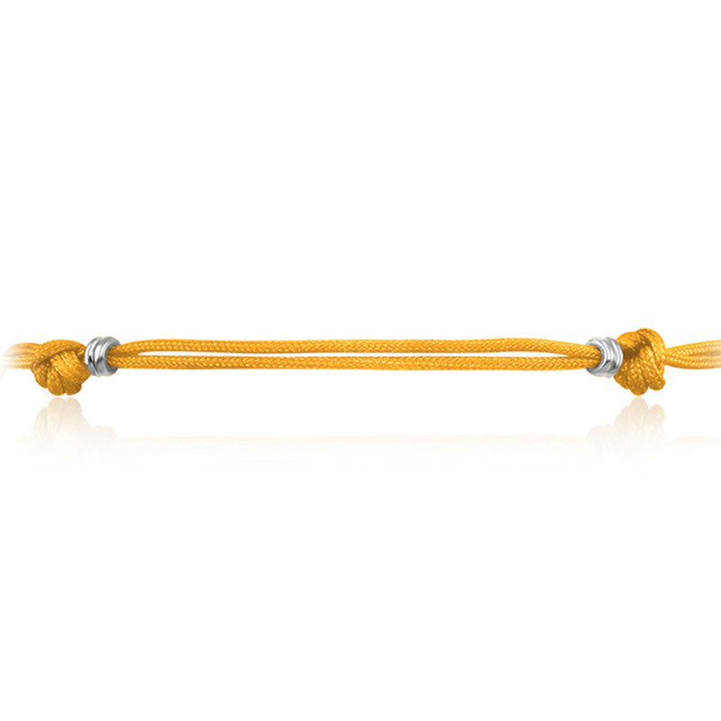 18k Gold Yellow Tassel Bracelet with Gold Beads - Genevieve Collection