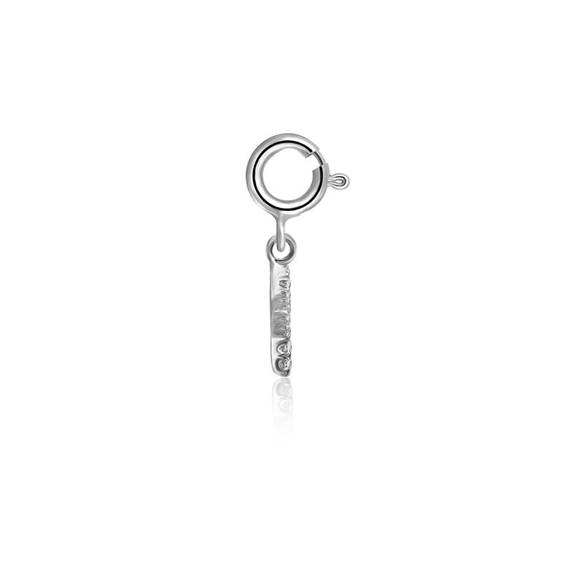18k Gold Hollow Star Shape Diamond Charms - Genevieve Collection