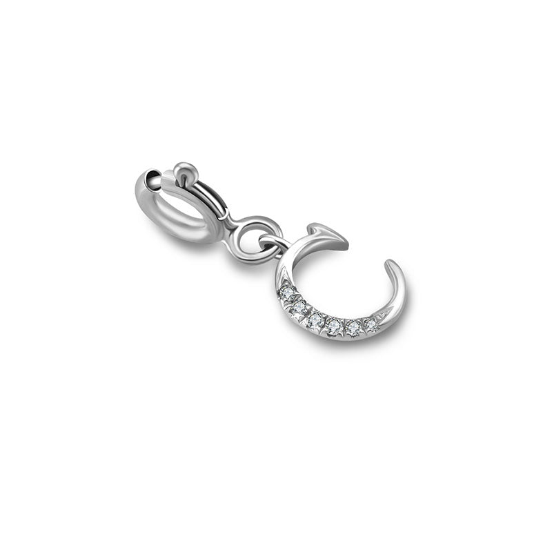 18k Gold Letter "C" Diamond Charms - Genevieve Collection
