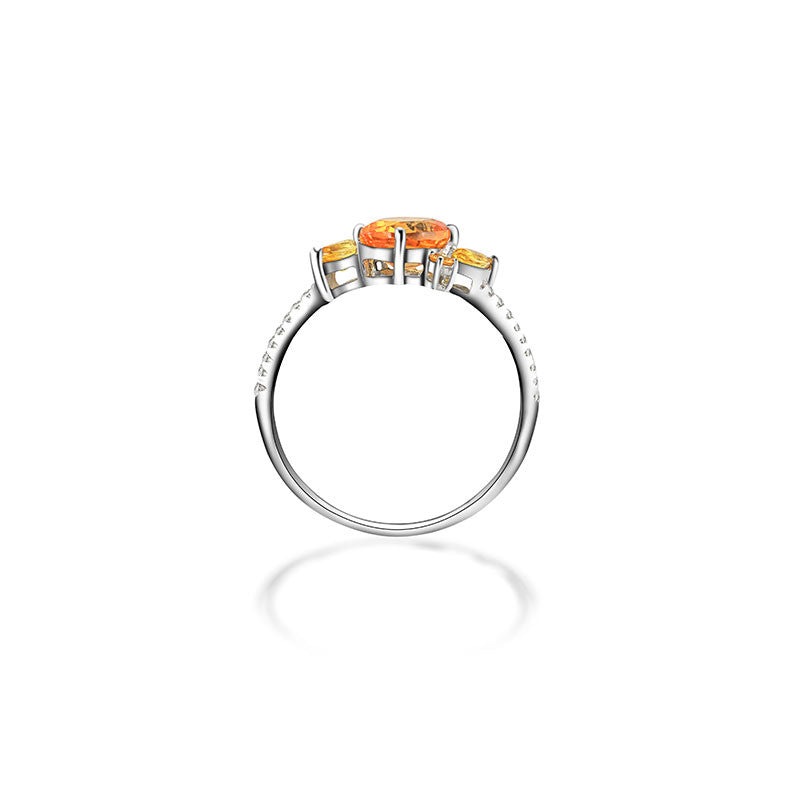 18k Gold Sapphire Passion Ring - Genevieve Collection