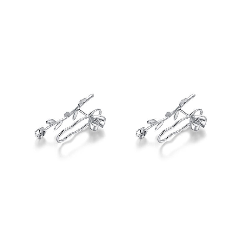 18k Gold Citrus Blossom Long Earring - Genevieve Collection