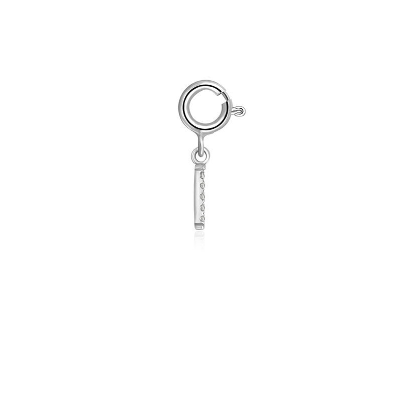 18k Gold Letter "H" Diamond Charms - Genevieve Collection