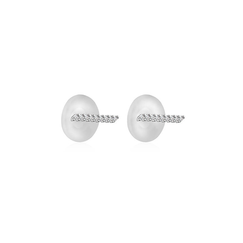 18k Gold Slash Line Diamond Earring - Genevieve Collection