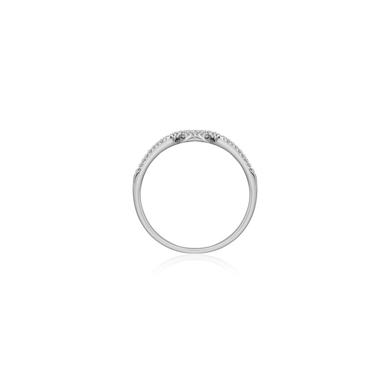 18k Gold Rhombus Shape Diamond Ring - Genevieve Collection