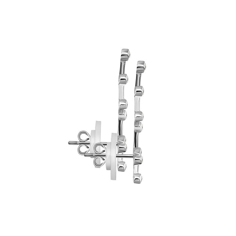 Virgo Zodiac Constellation Earring 18k Gold & Diamond - Genevieve Collection