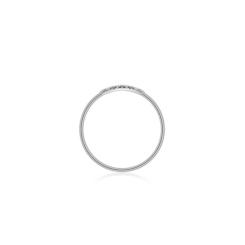 18k Gold Eyelash Shape Diamond Ring - Genevieve Collection
