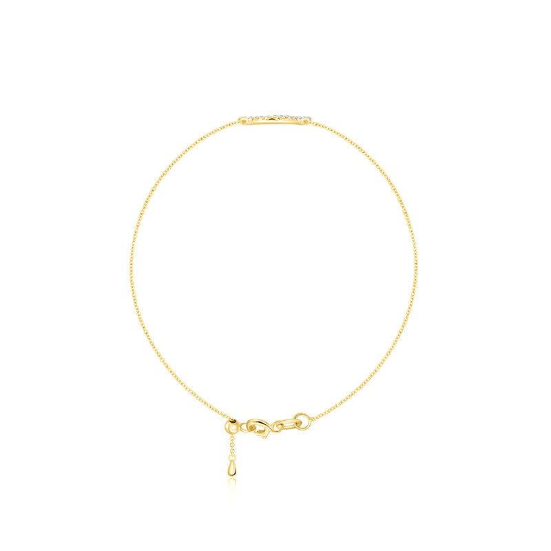 18k Gold Eyelash Shape Diamond Bracelet - Genevieve Collection