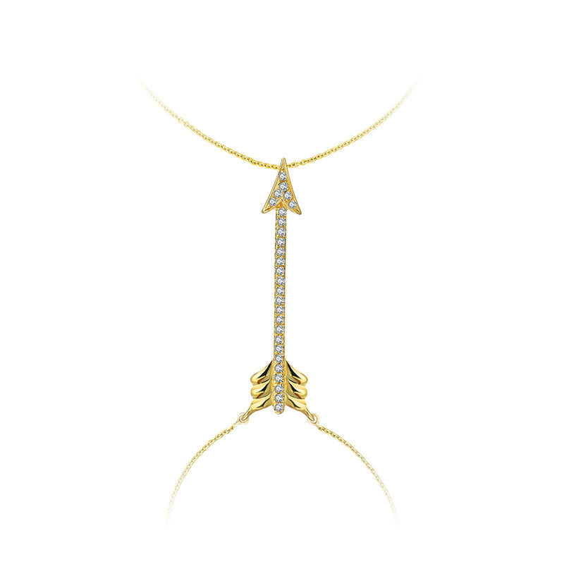 18k Gold Arrow Shape 2 Way Diamond Bracelet - Genevieve Collection