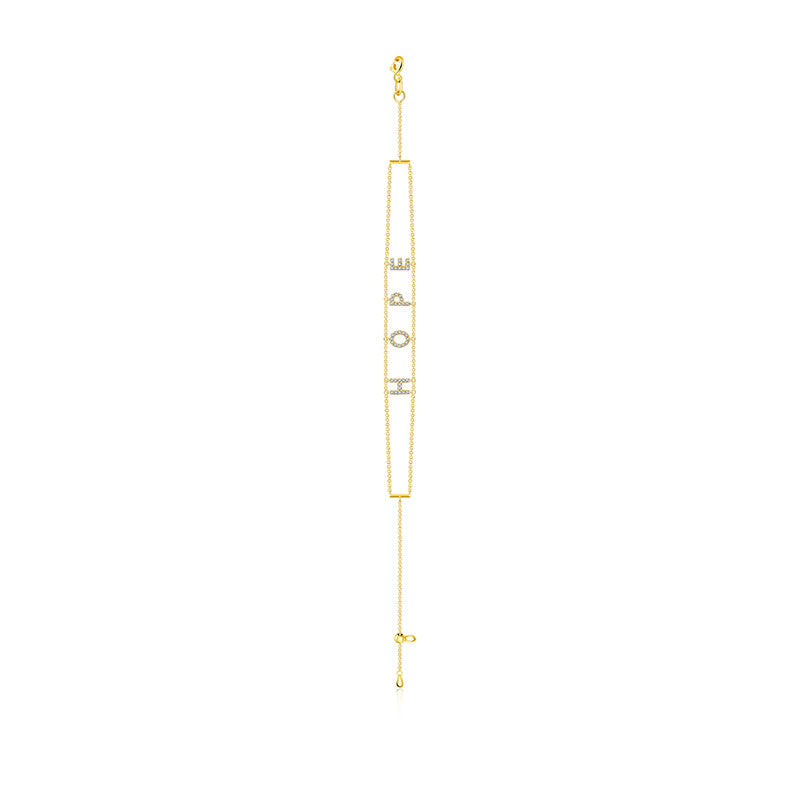 18k Gold "Hope" Diamond Bracelet - Genevieve Collection