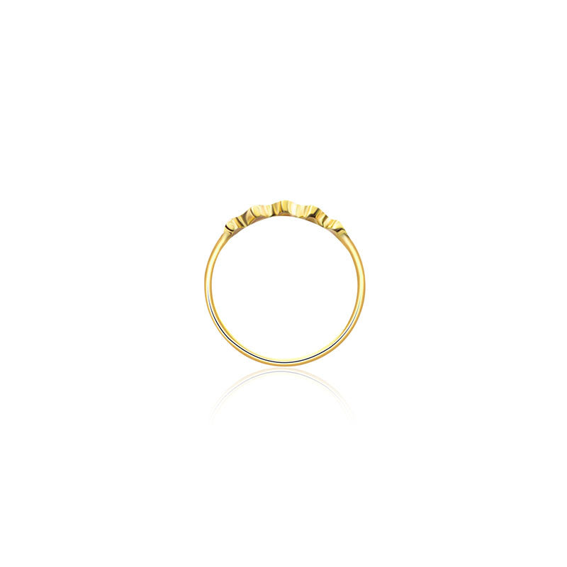 18k Gold Fog Arabesque Diamond Ring - Genevieve Collection