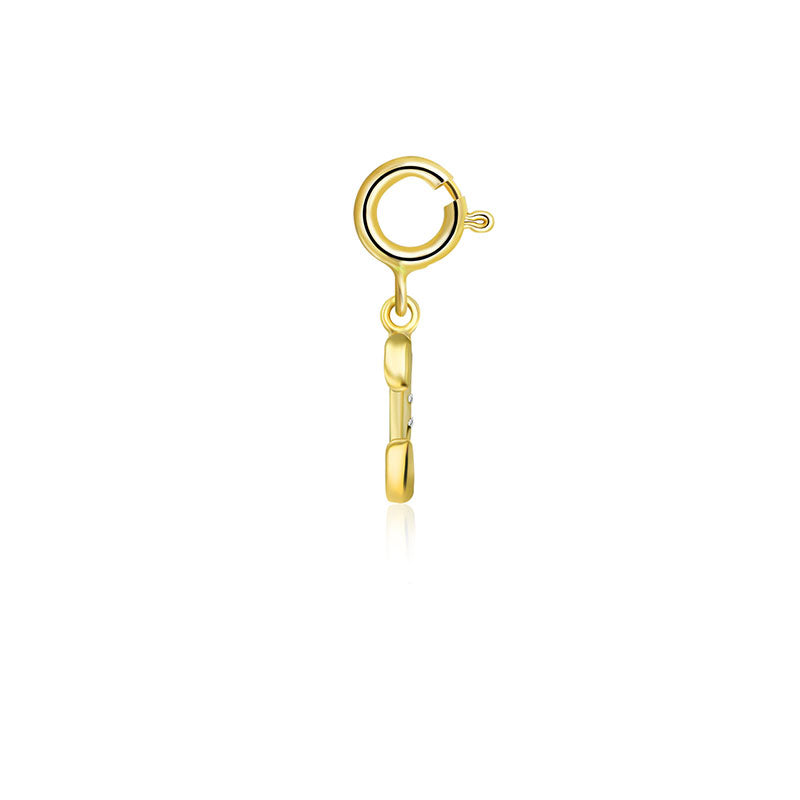 18k Gold Letter "C" Diamond Charms - Genevieve Collection
