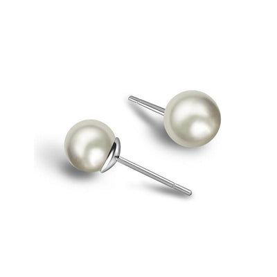 18k Gold Pearl Stud Mix And Match Earring - Genevieve Collection
