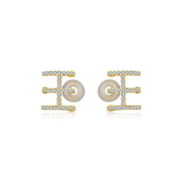 18k Gold Triple Line Diamond Ear Cuff - Genevieve Collection