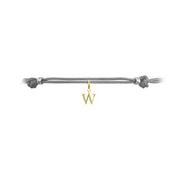 18k Gold Letter "W" Diamond Charms - Genevieve Collection