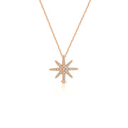 18k Gold 2 ways Star Diamond Necklace - Genevieve Collection