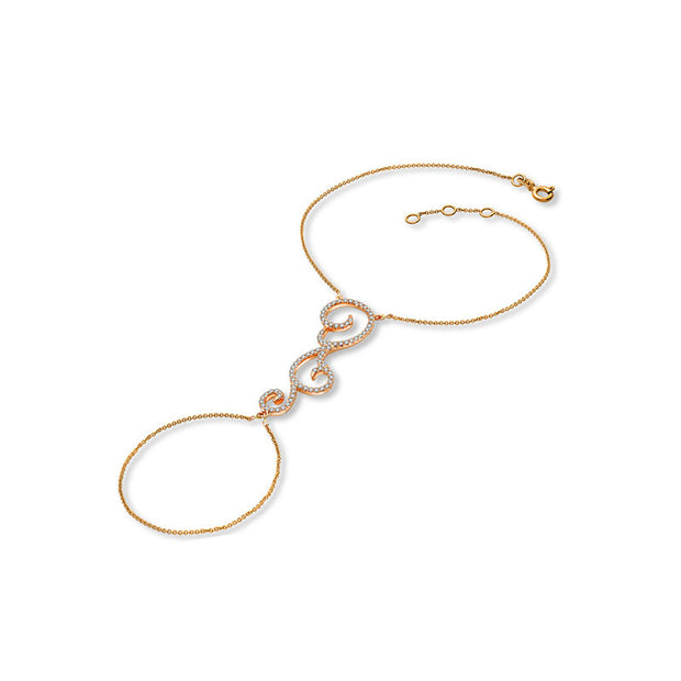 18k Gold Bohemian Style 2 Way Diamond Bracelet - Genevieve Collection