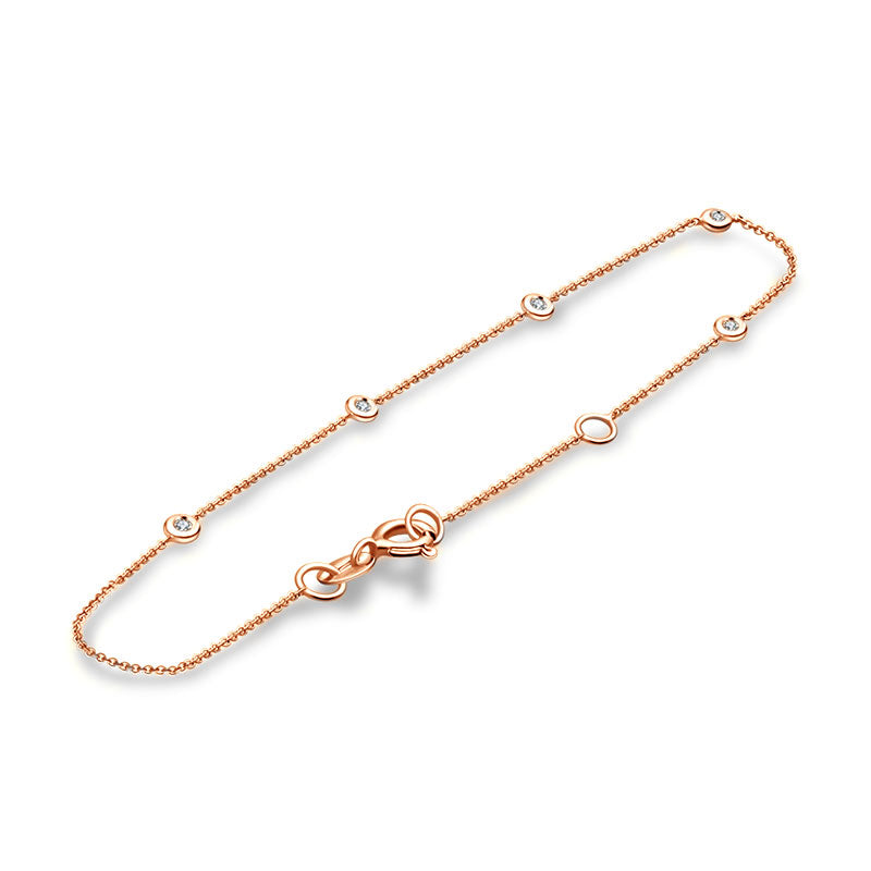 18k Gold By The Yard Diamond Bracelet - Genevieve Collection