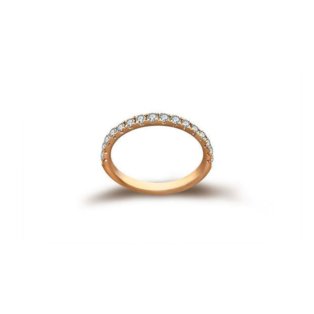 18k Gold Line Diamond Ring - Genevieve Collection