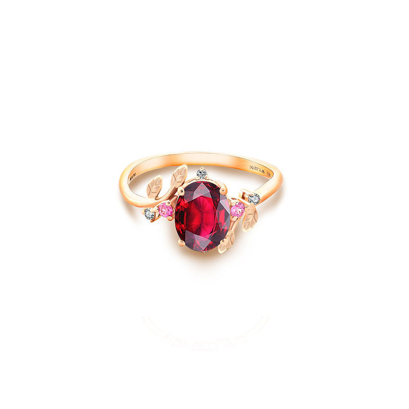 18k Gold Petite Fleur Ring - Genevieve Collection